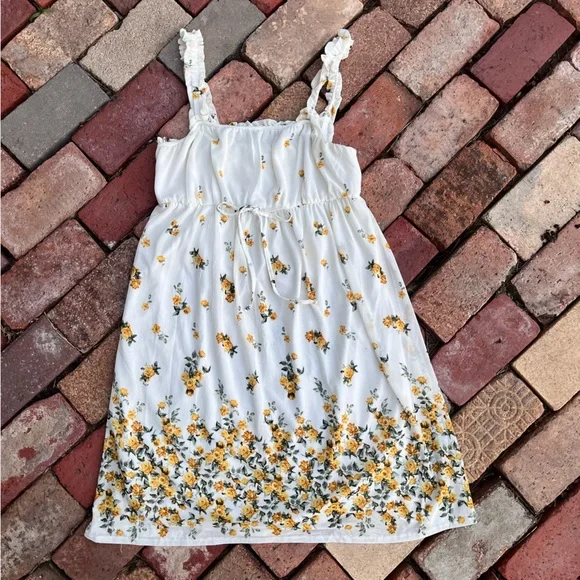Siren Lily Floral Dress with Yellow Accents - Picture 1 of 8